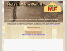 Tablet Screenshot of holzinform-gmbh.de
